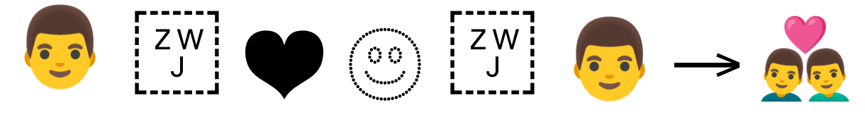 ZWJ multi-person heart sequence